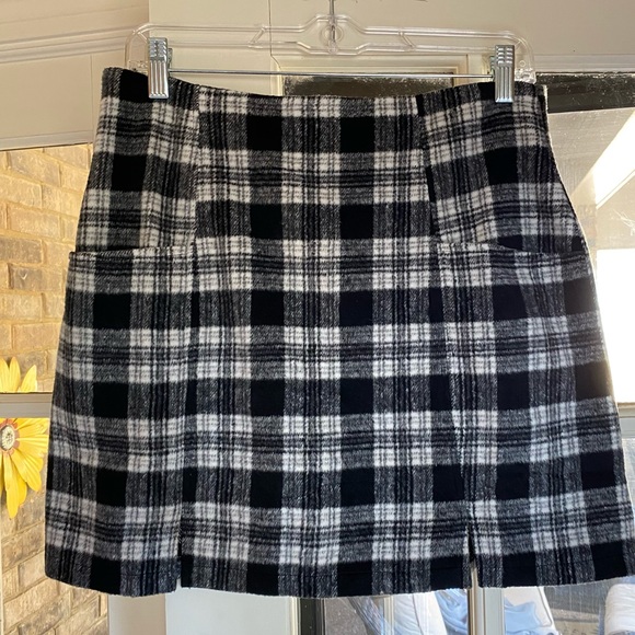 MINKPINK black and white plaid miniskirt